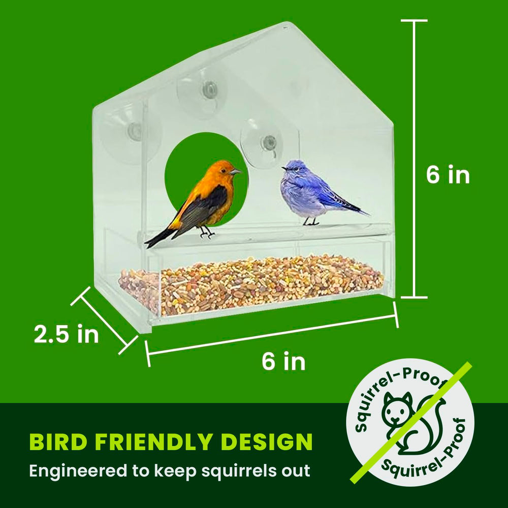 Close-up of Nature Gear Window Bird Feeder suction cup attachment