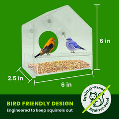 Close-up of Nature Gear Window Bird Feeder suction cup attachment