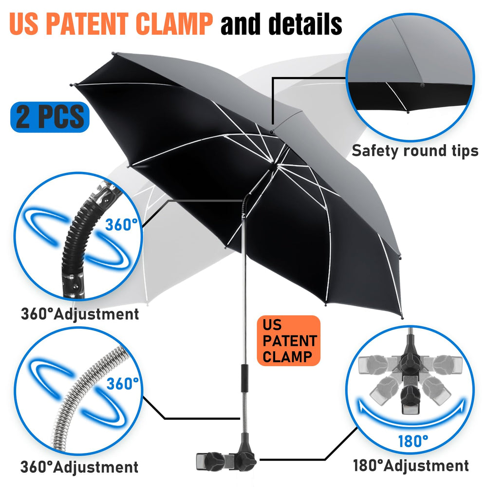 Close-up of NBtoUS Chair Umbrella clamp mechanism