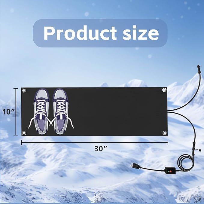 Close-up of NexiPro Snow Melting Mat texture and safety design