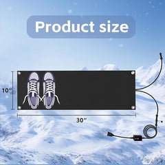 Close-up of NexiPro Snow Melting Mat texture and safety design