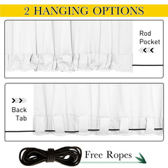 Close-up of NICETOWN grommet and hanging options