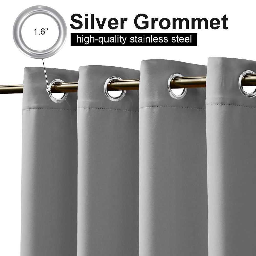 Close-up of NICETOWN Outdoor Curtains grommet detail