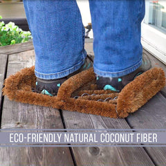 Close-up of NINAMAR Coir Boot Scraper Door Mat texture