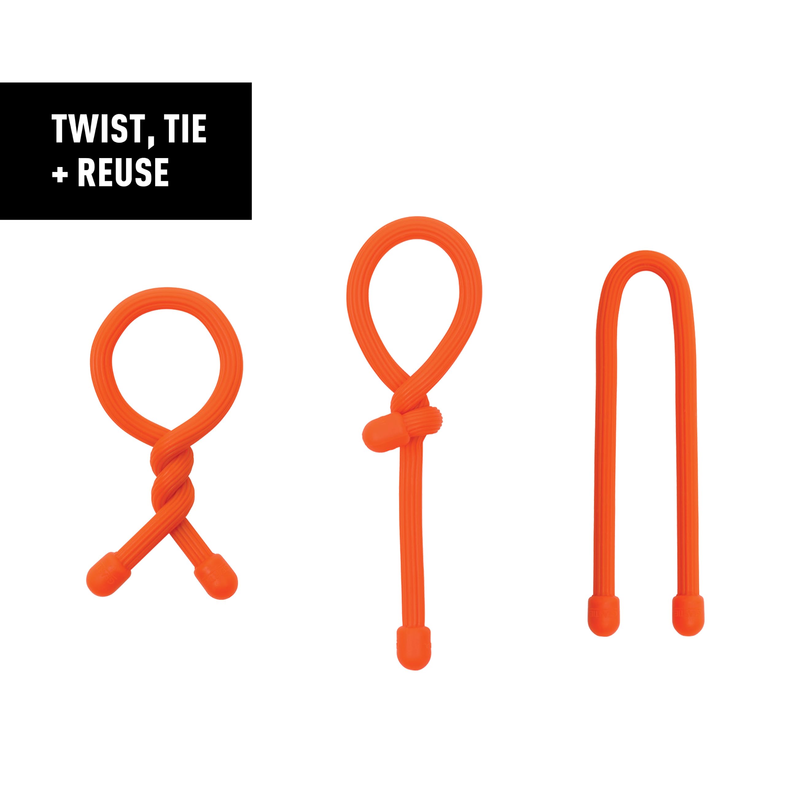 Close-up of Nite Ize Gear Tie showing flexible rubber design