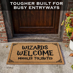 Close-up of non-slip PVC backing on MAINEVENT doormat