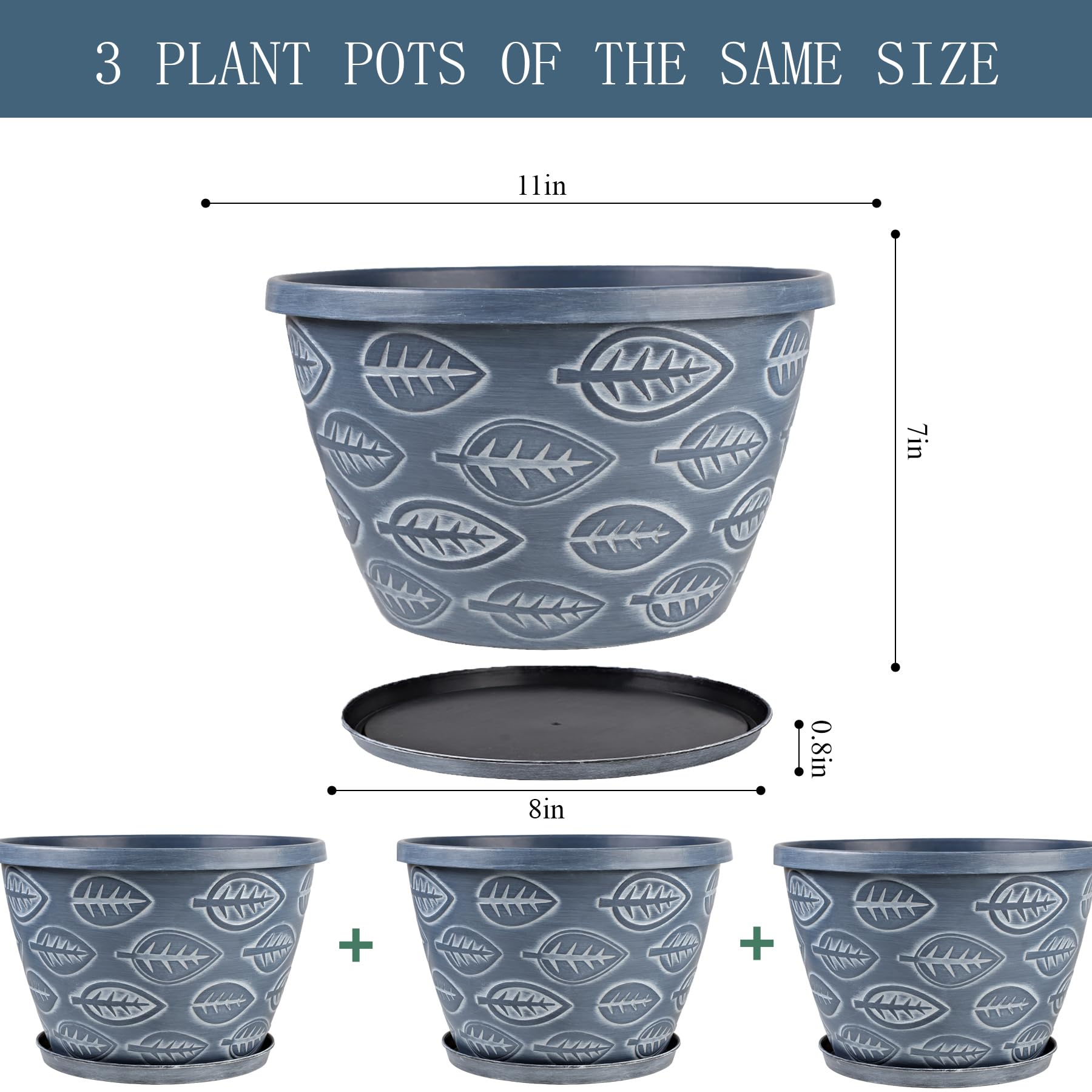 Close-up of Nooulap flower pot with drainage holes