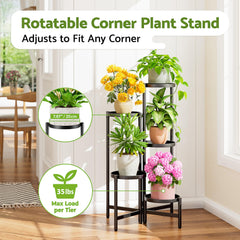 Close-up of NQW plant stand's 7.9-inch wide tray