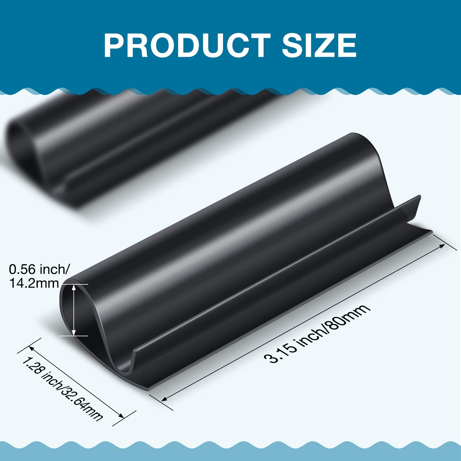 Close-up of Nuanchu pool cover clip showing durability