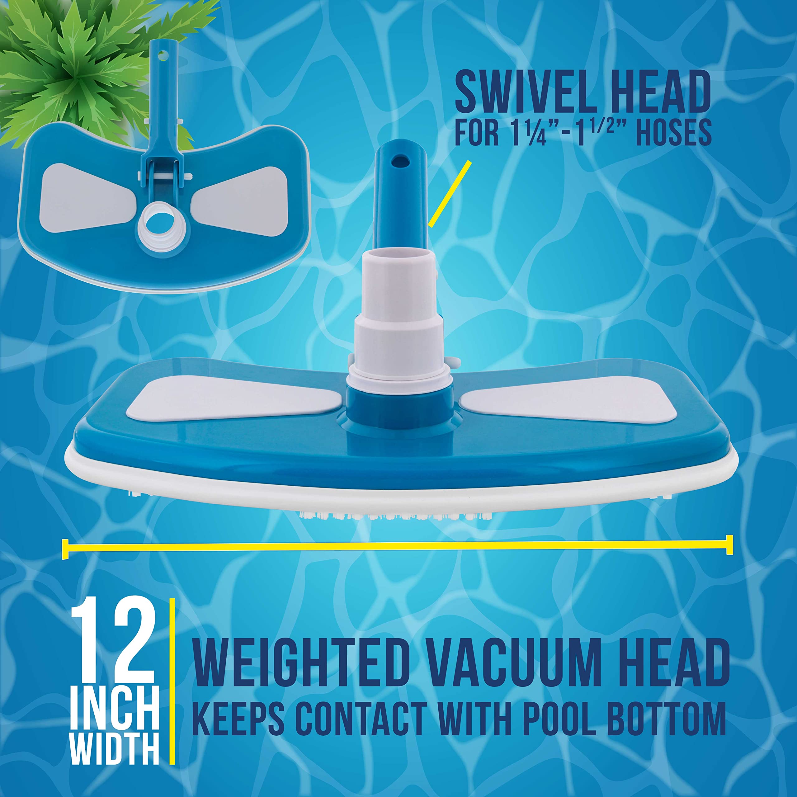 Close-up of nylon bristles on U.S. Pool Supply pool vacuum head