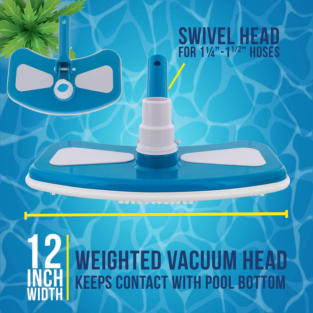 Close-up of nylon bristles on U.S. Pool Supply pool vacuum head