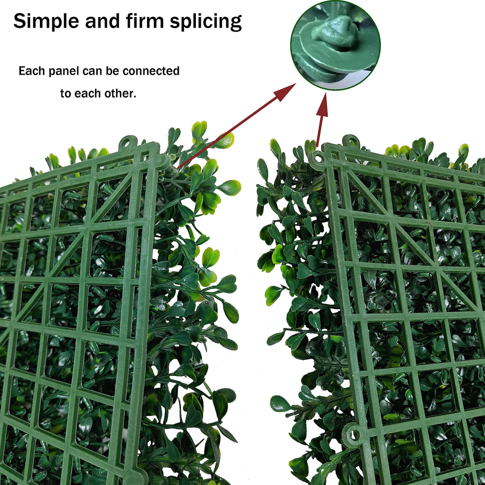 Close-up of ODTORY artificial grass panel showing leaf texture
