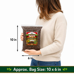 Close-up of Office Roast Potting Mix Soil texture