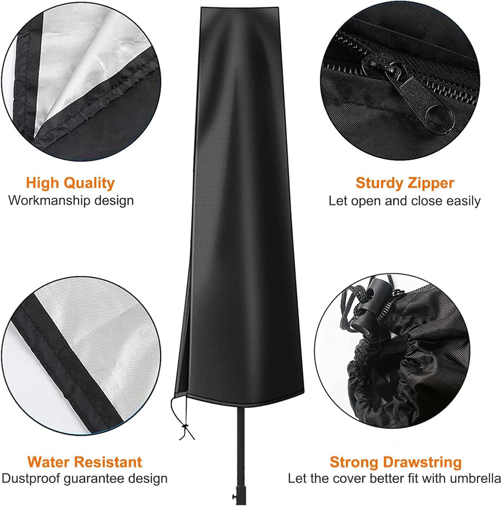 Close-up of OKPOW Umbrella Cover material and texture