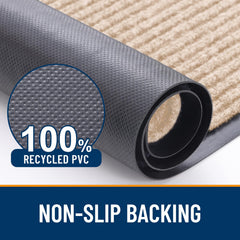 Close-up of OLANLY doormat non-skid backing