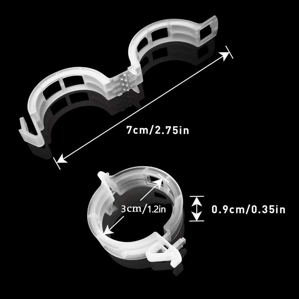 Close-up of Oligei Plastic Trellis Clips showing smooth surface