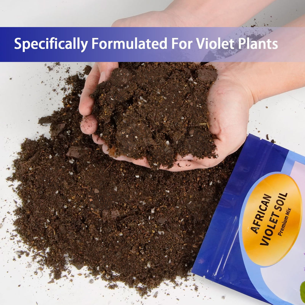 Close-up of Omitgoter African Violet Potting Soil showing texture
