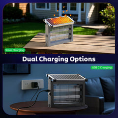 Close-up of OnBeam bug zapper high-voltage grid