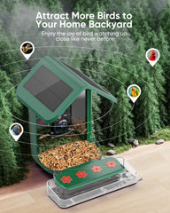 close-up of onlyfly bird feeder's 2K camera