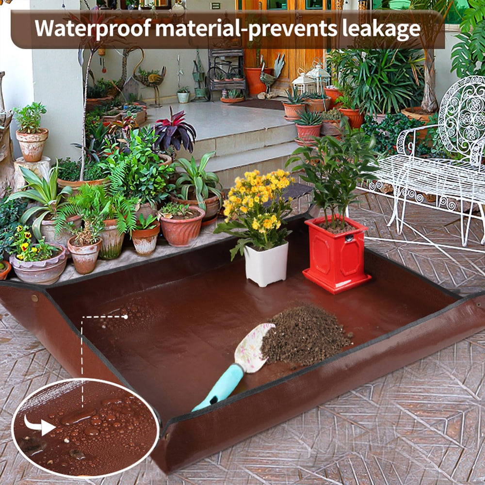 Close-up of Onlysuki repotting mat waterproof fabric