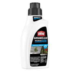 Close-up of Ortho GroundClear label and instructions