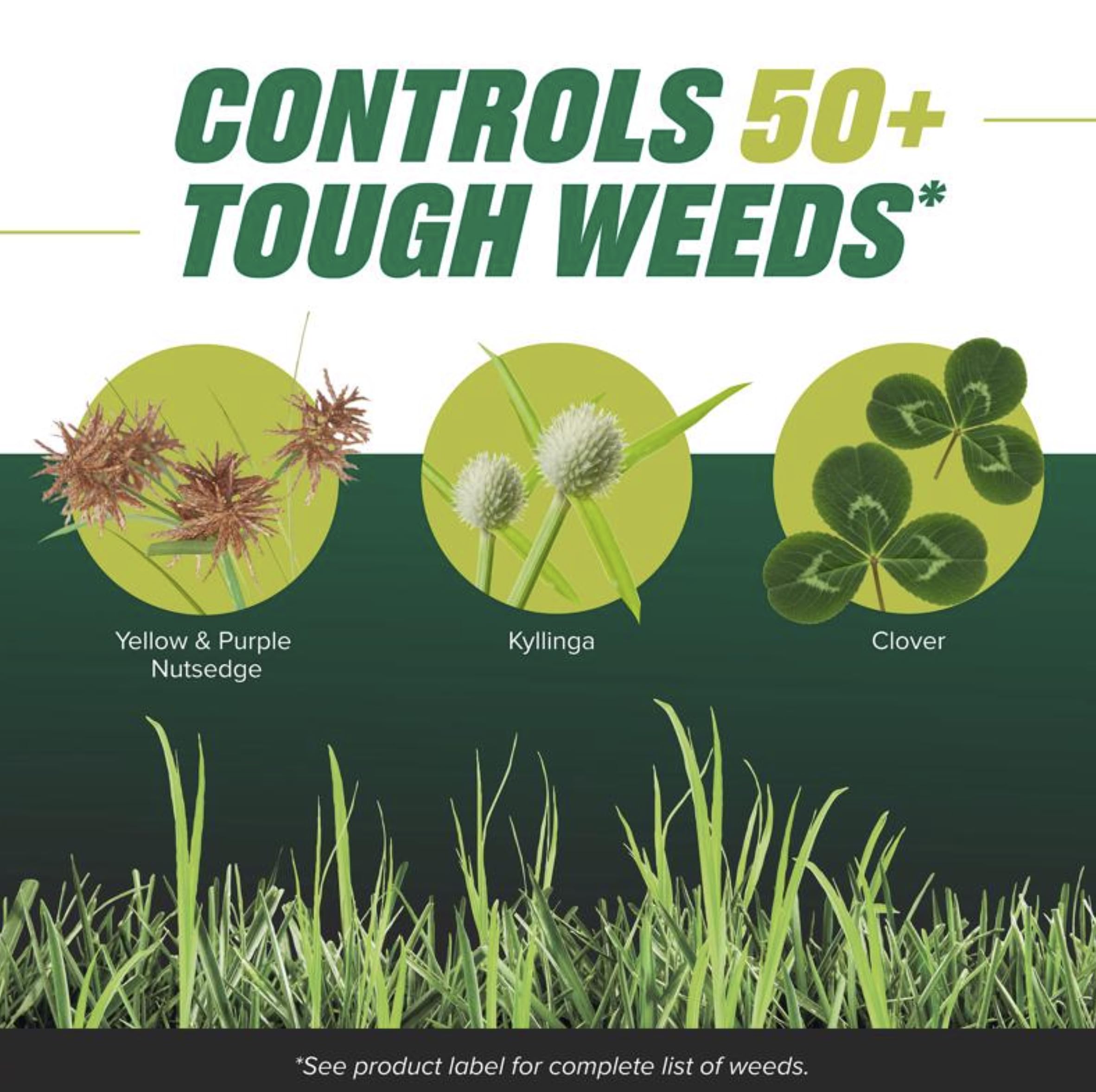 Close-up of Ortho Nutsedge Killer RTU label