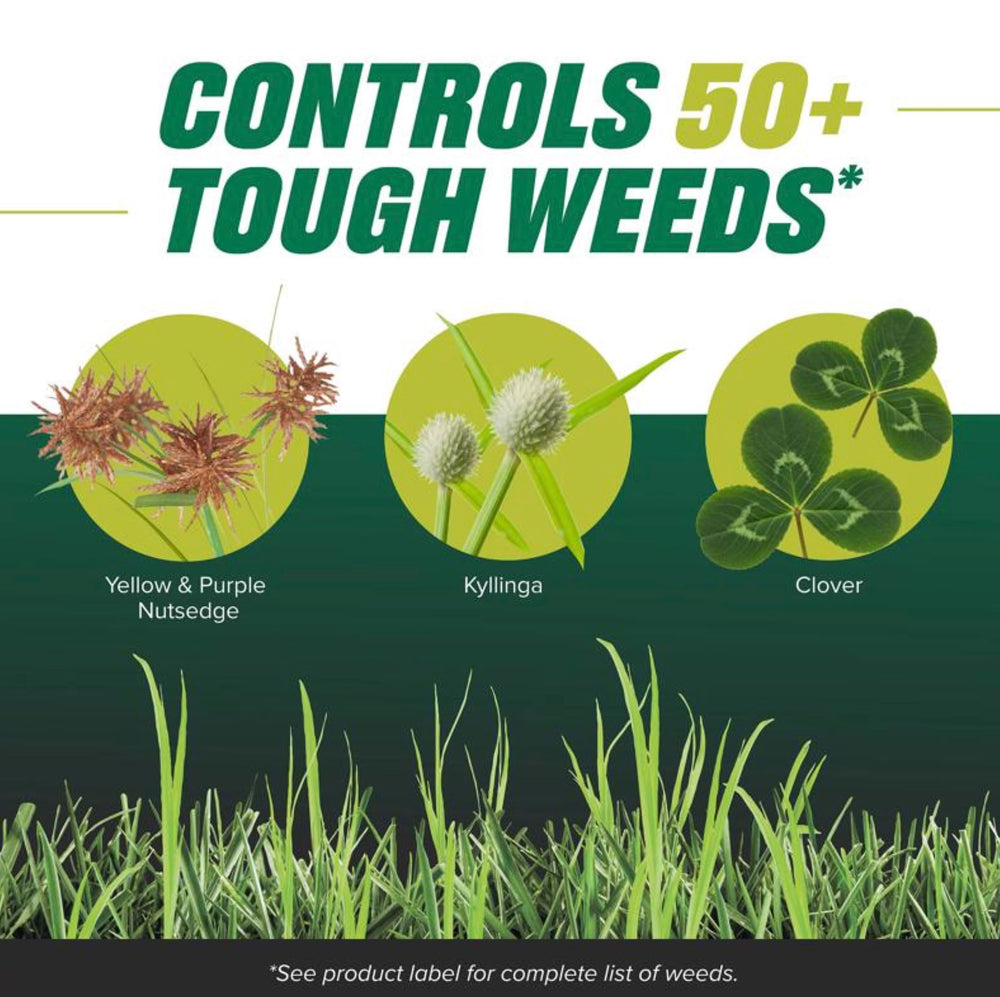 Close-up of Ortho Nutsedge Killer RTU label