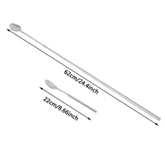 Close-up of ORULA Extendable Spoon stainless steel finish