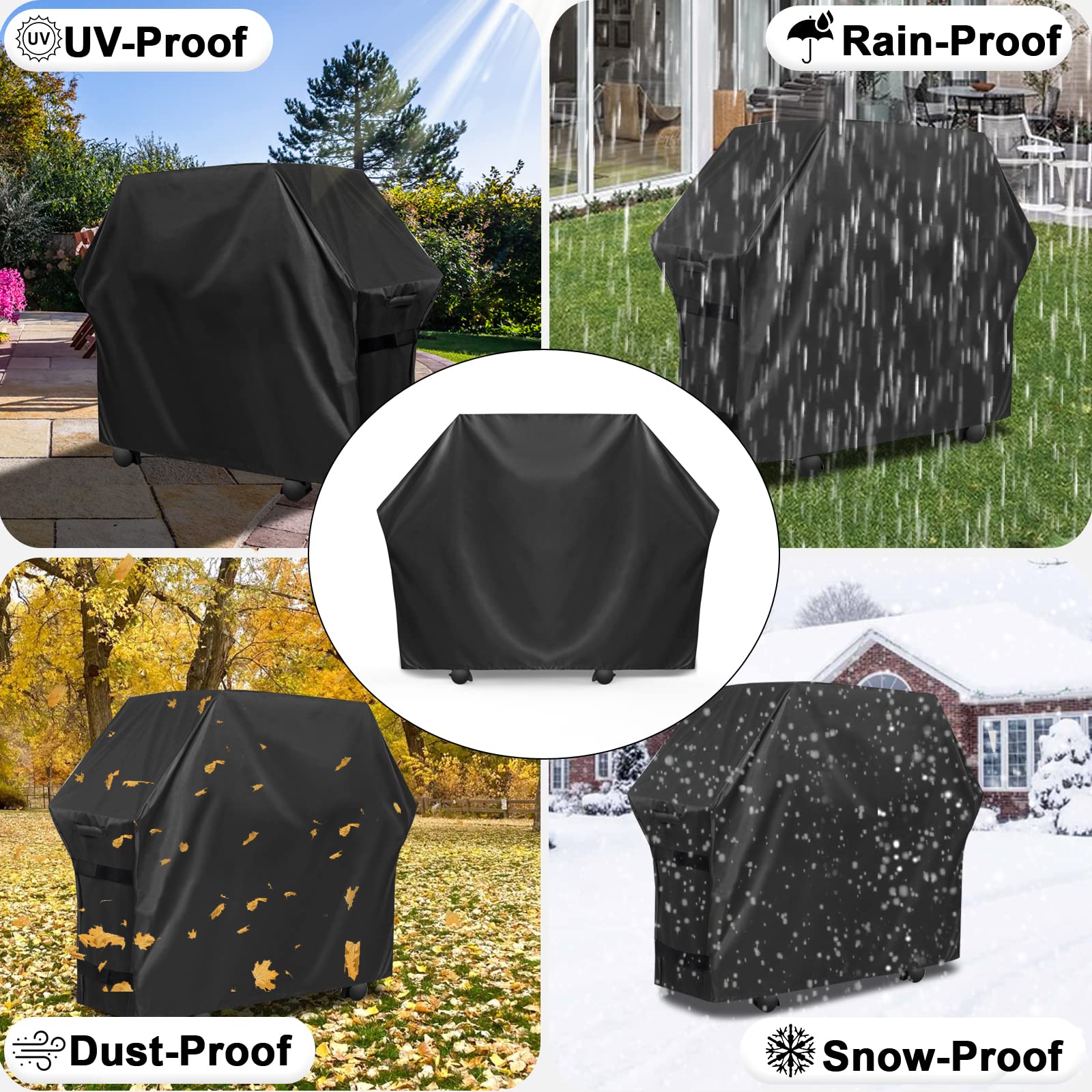 Close-up of OutdoorLines BBQ Grill Cover fabric texture