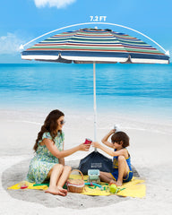 Close-up of OutdoorMaster beach umbrella tilt mechanism