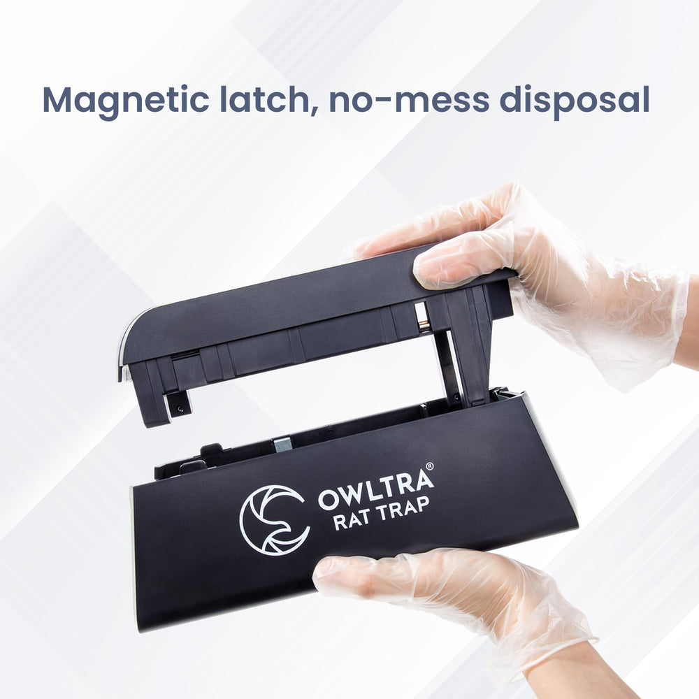 Close-up of OWLTRA Electric Rat Trap sensors