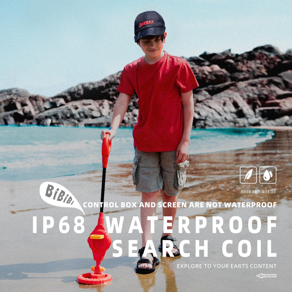 Close-up of PANCKY Kids Metal Detector search coil