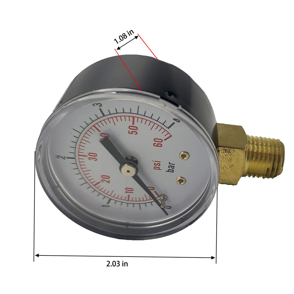 Close-up of PAOSDKSUI Water Pressure Gauge dial