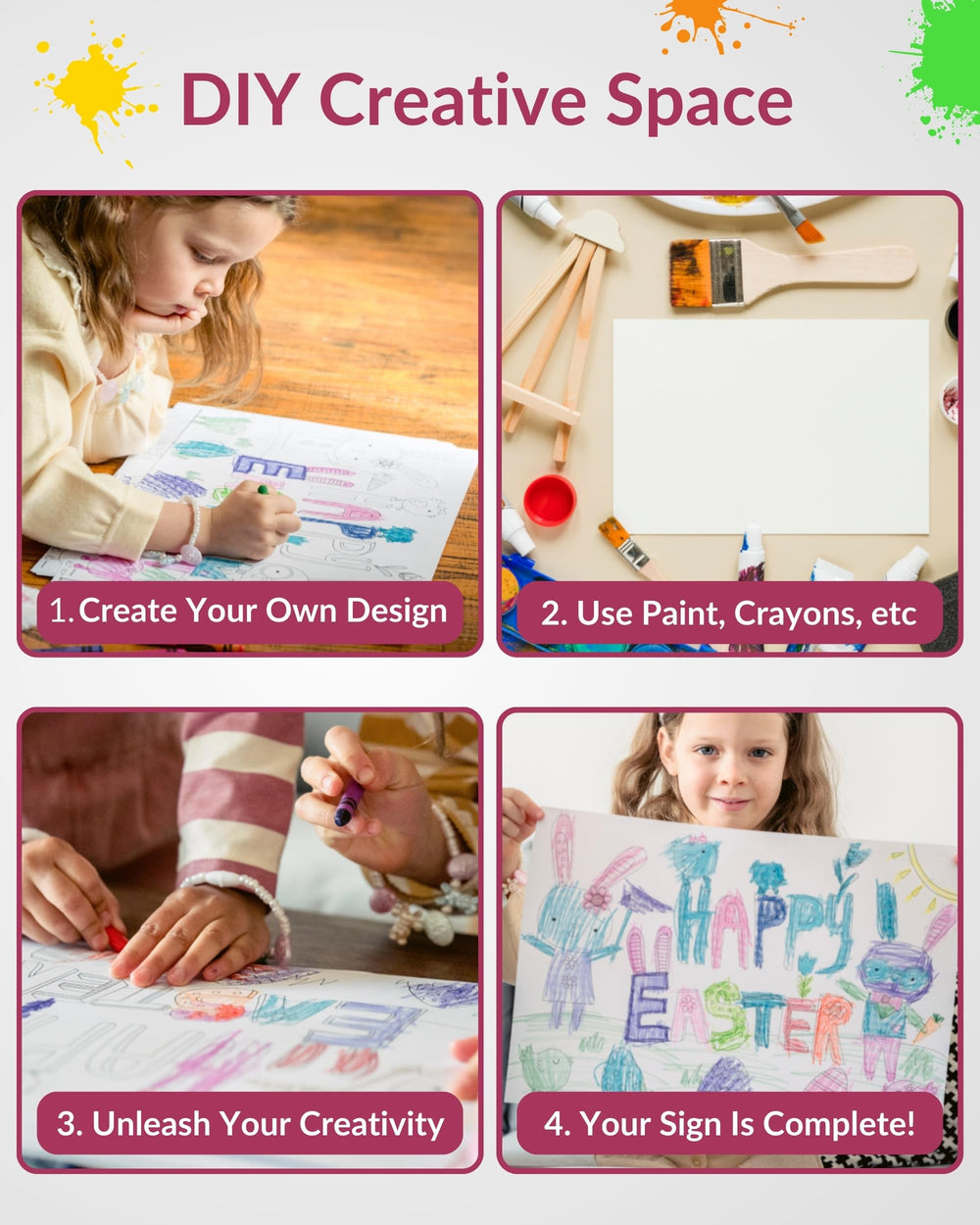Close-up of PartyPrints yard sign material and stake