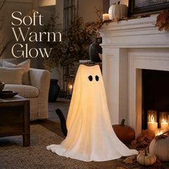 Close-up of PEJOURI Lighted Cat Ghost's plush tail