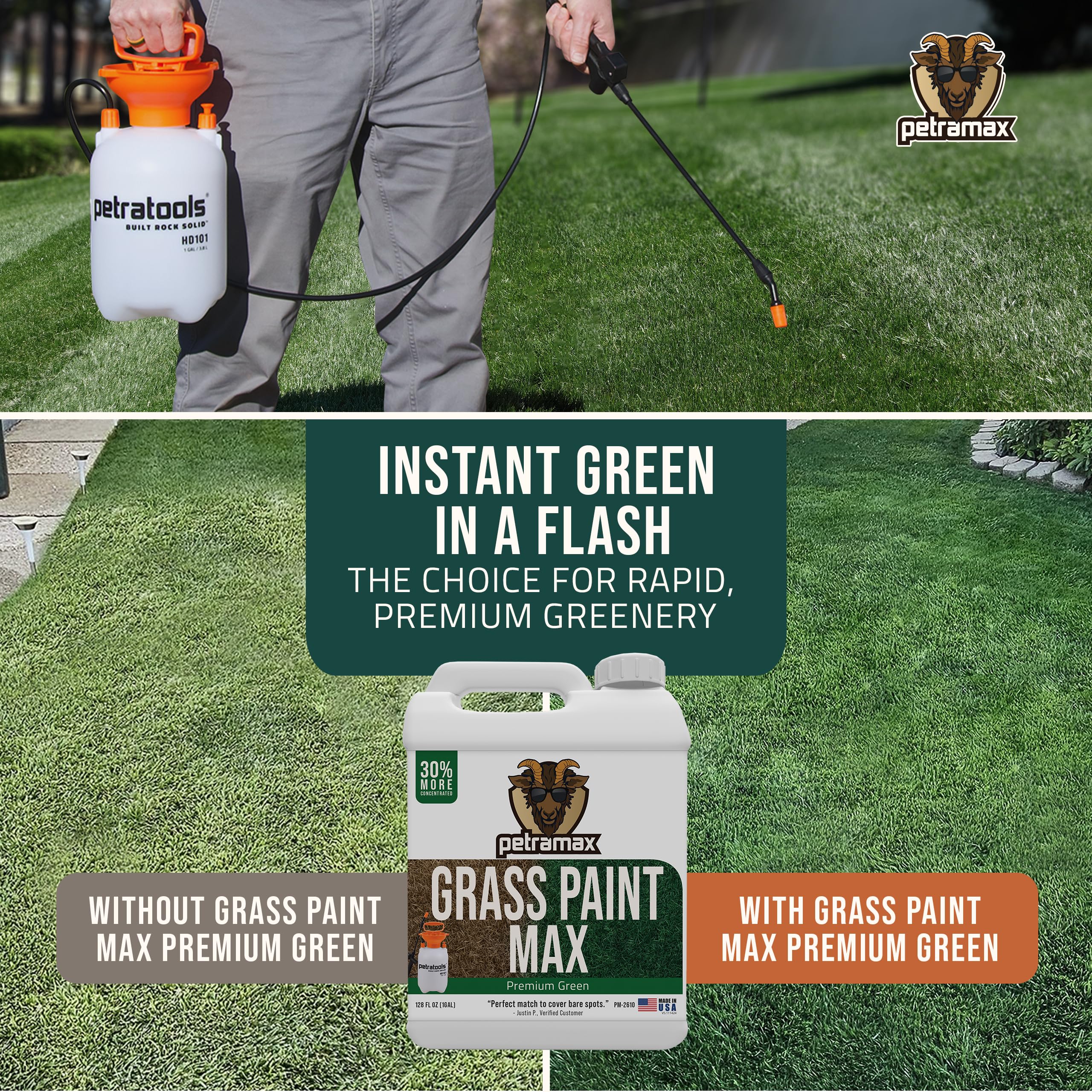 Close-up of Petra Max Grass Paint spray nozzle