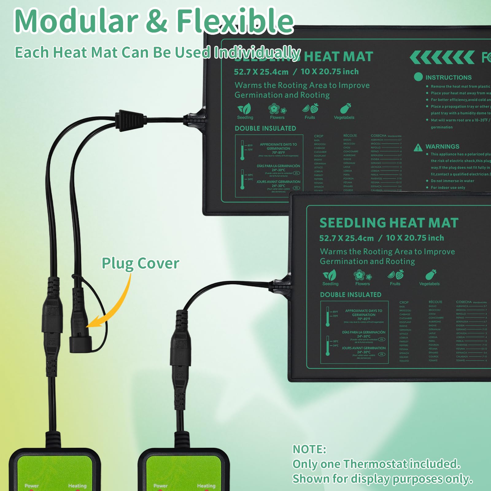 Close-up of PETZOOKA Seedling Heat Mat controller
