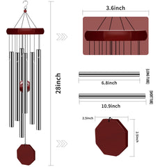 Close-up of Pgzsy wind chimes top with nylon rope