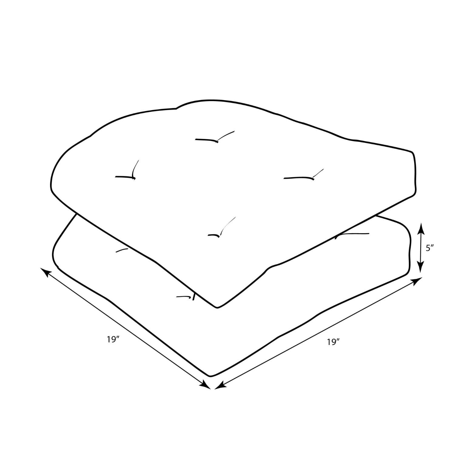 Close-up of Pillow Perfect seat cushion texture and stitching