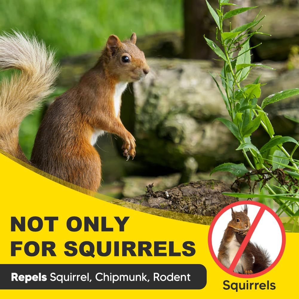 Close-up of PJCFDOP squirrel repellent ball