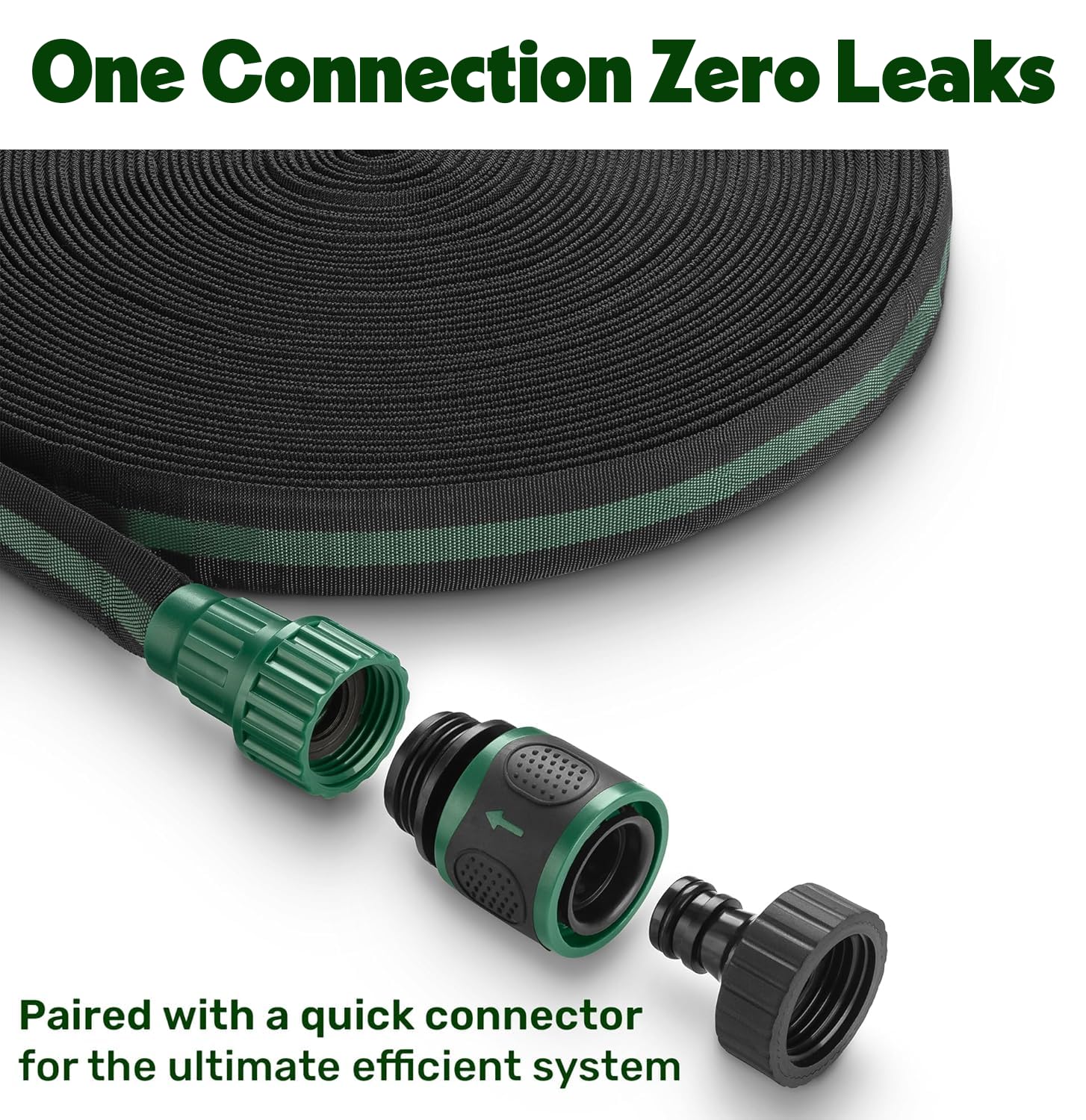 Close-up of Plant & Plot flat soaker hose material