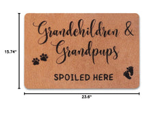 Close-up of PLUJOYS Christmas Doormat fabric texture