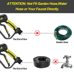 Close-up of POHIR Pressure Washer Gun's M22 fittings