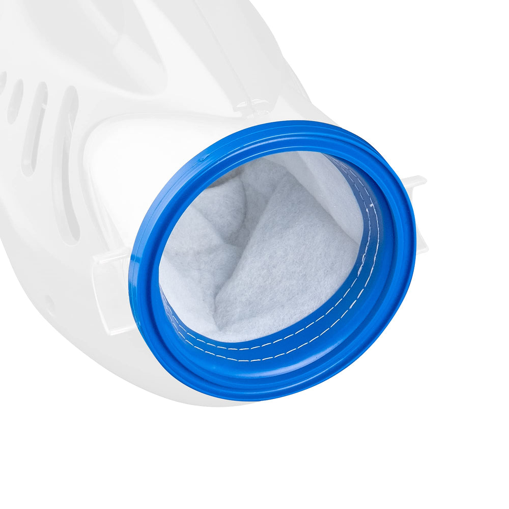 Close-up of POOL BLASTER filter bag material and texture