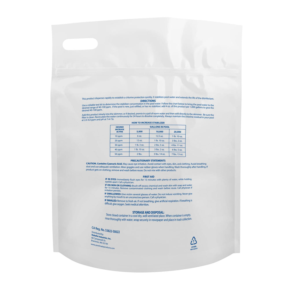 Close-up of Pool Mate 7-Pound Granular Stabilizer