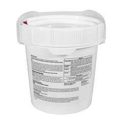 Close-up of Pool Mate chlorine tablet, 3 inch size