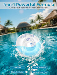 Close-up of POOLACC Winter Pool Closing Kit tablet