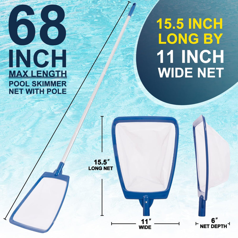 Close-up of POOLAZA skimmer net ultra-fine mesh