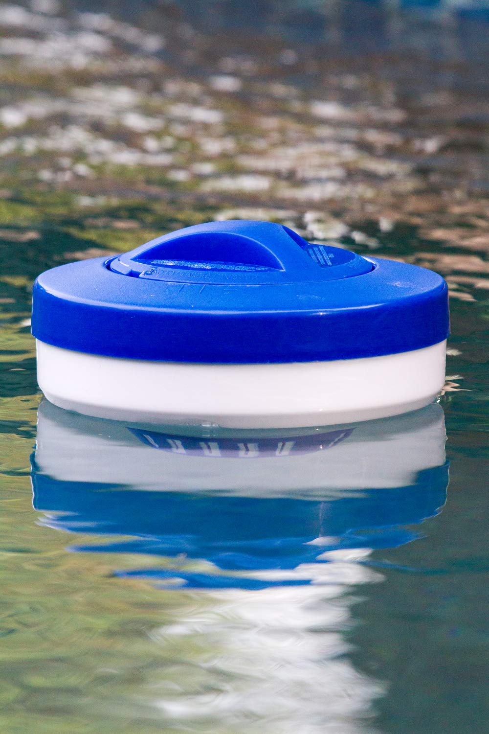 Close-up of Poolmaster chlorine dispenser construction