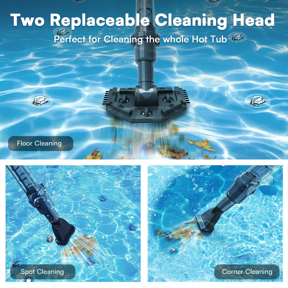 Close-up of PoolMr Handheld Pool Vacuum brush head